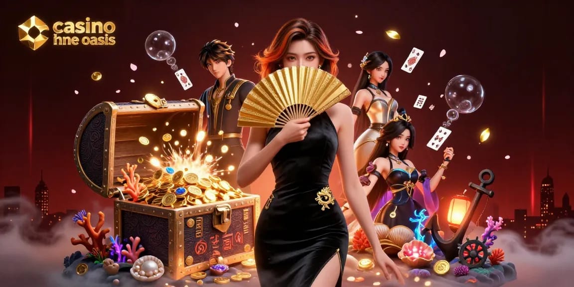 Engage in thrilling gameplay at a casino ohne oasis with stunning visuals of coins and gems.