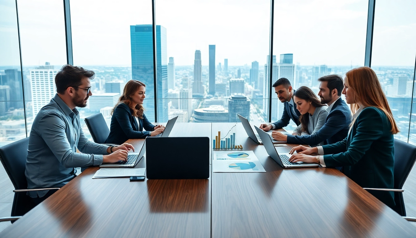 Wirtschaft Regional: Business meeting discussing economic development strategies in a modern office.