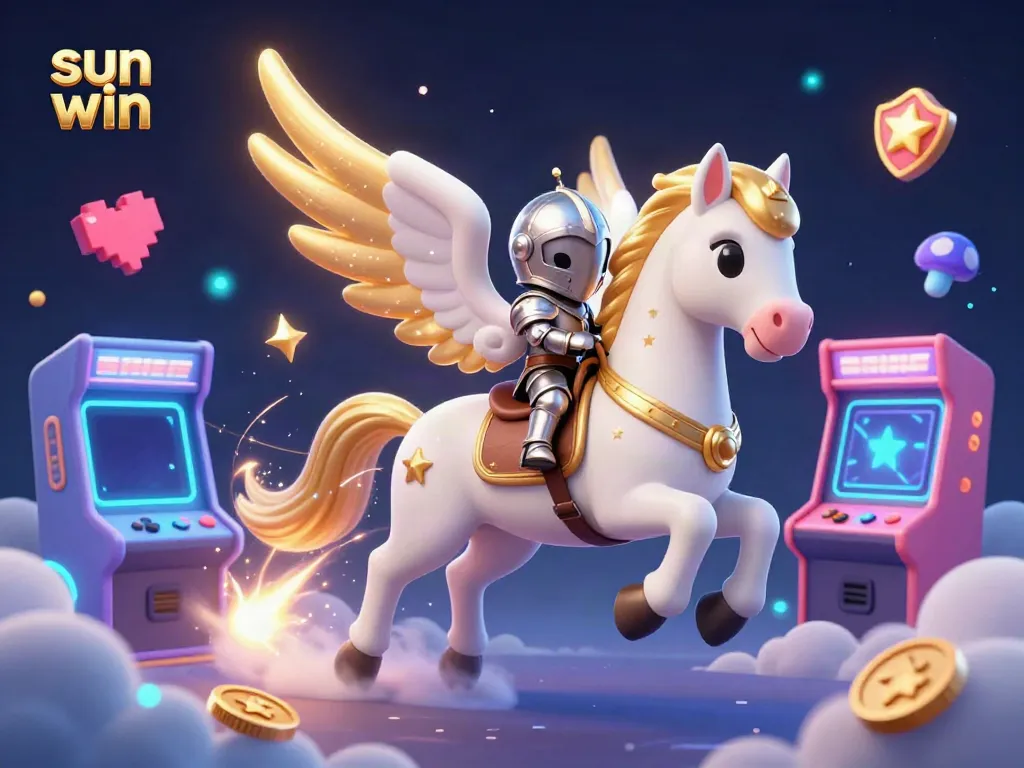 Experience the thrilling gameplay of Sun Win with a celestial scene of triumph and vibrant energy.