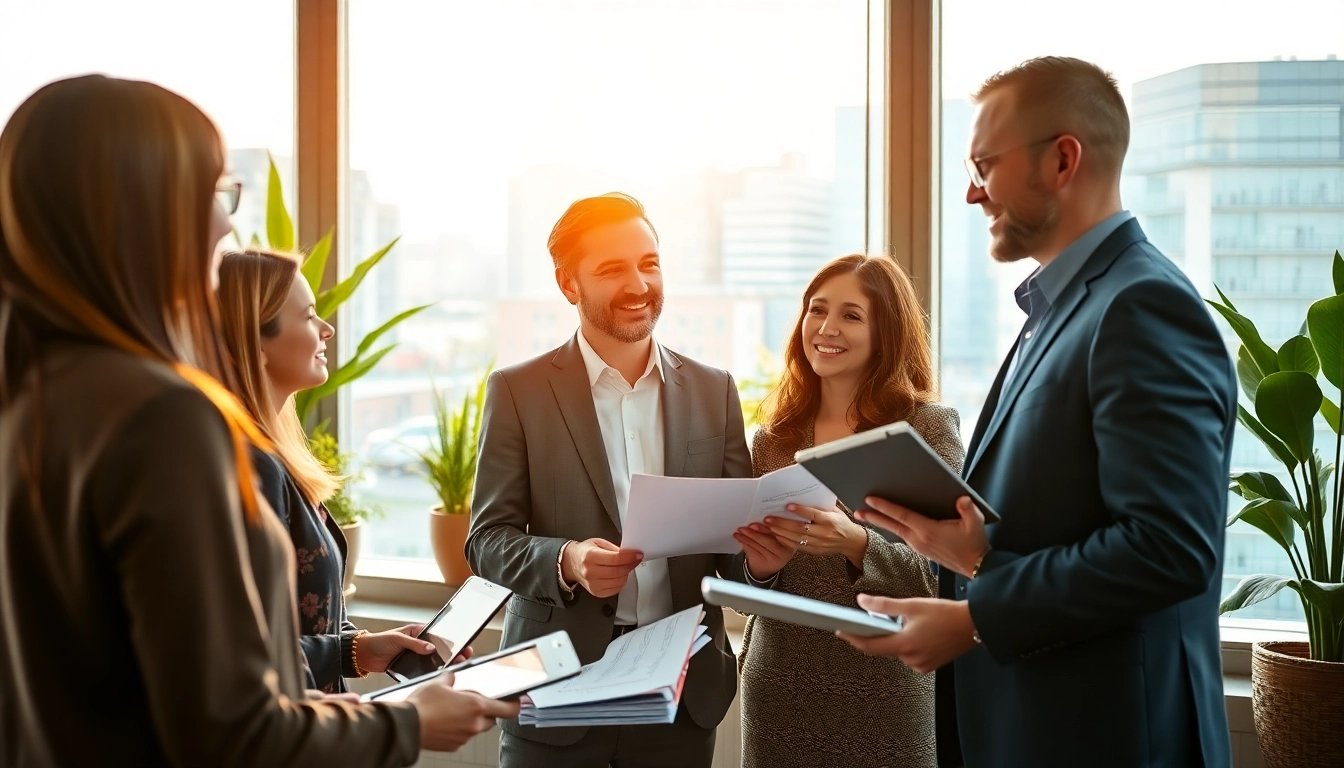 Immobilienmakler Frankfurt Eschersheim beratet potenzielle Käufer in einem modernen Büro.
