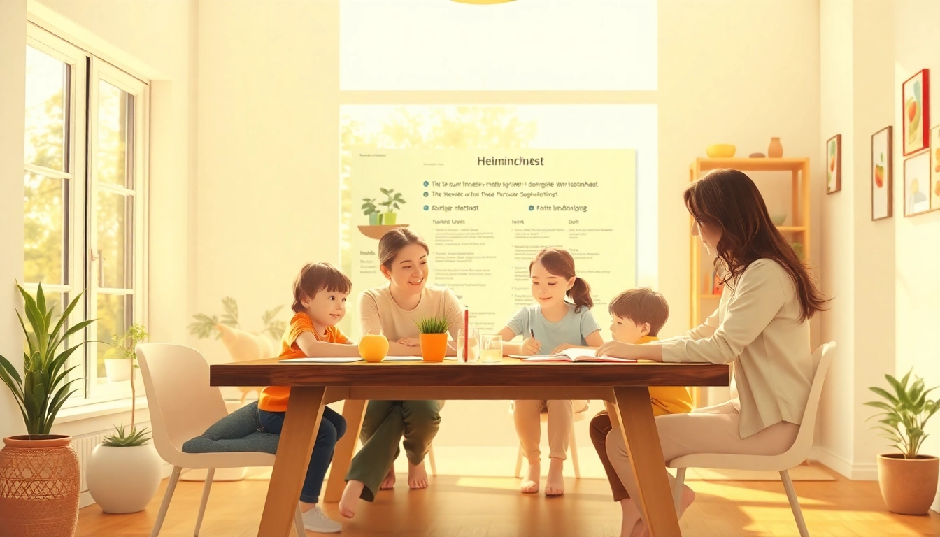 Eltern unterrichten ihre Kinder im heimischen Umfeld, was den Heimunterricht optimal fördert.