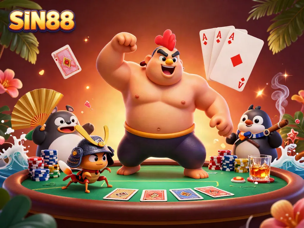 Experience thrilling gaming action at SIN88 with powerful characters and dynamic poker elements.