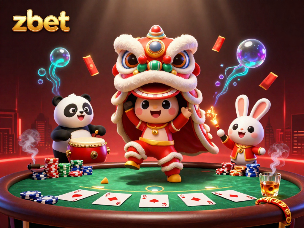 Experience high-energy gameplay and winning strategies at zbet with colorful casino elements and festive characters.