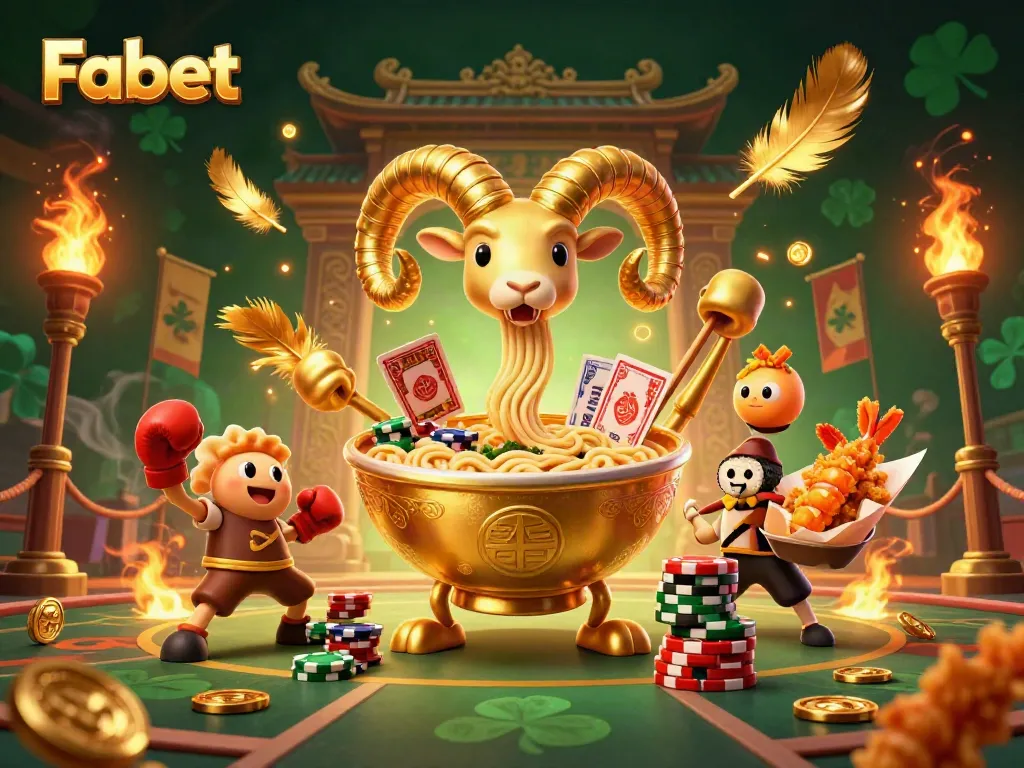 Fabet launches dynamic betting with vibrant casino characters and sports-themed elements.