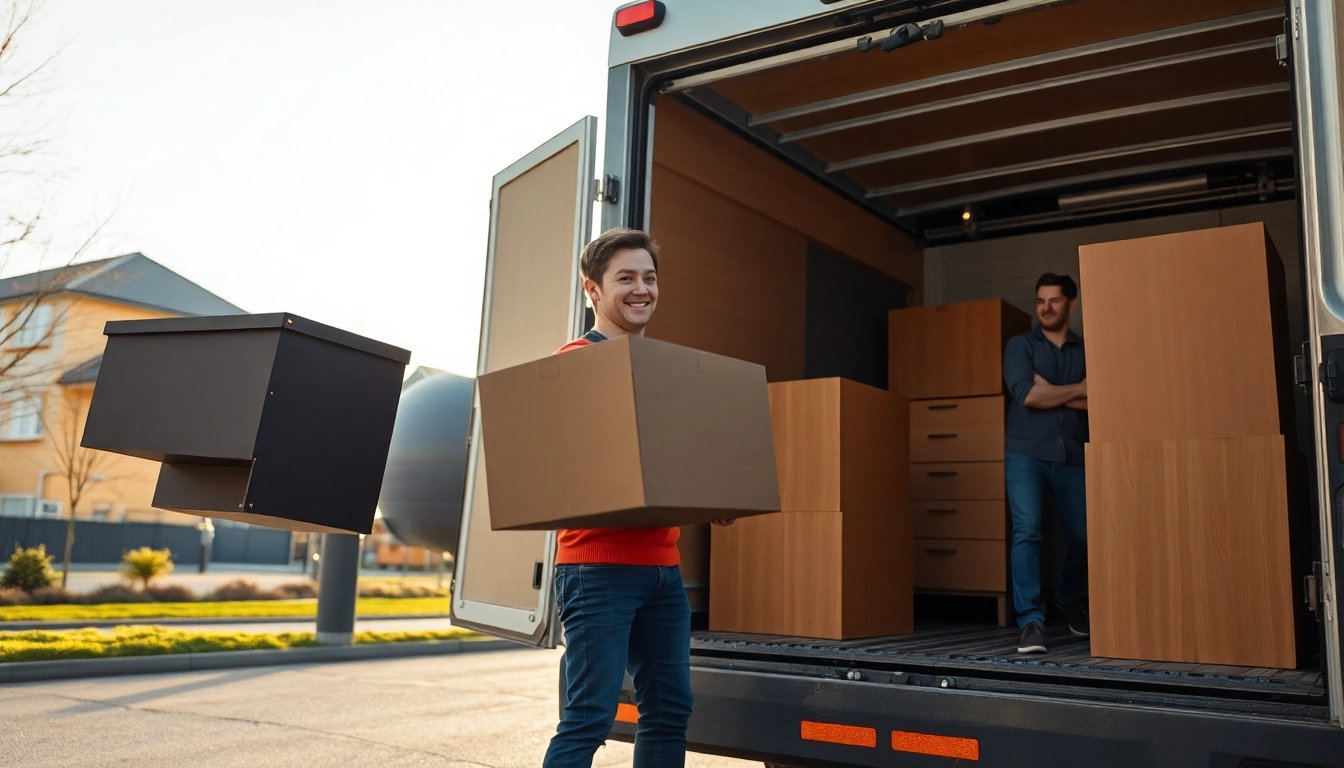 Umzugsunternehmen Leverkusen hilft beim sicheren Transport von Möbeln in den Umzugstruck.