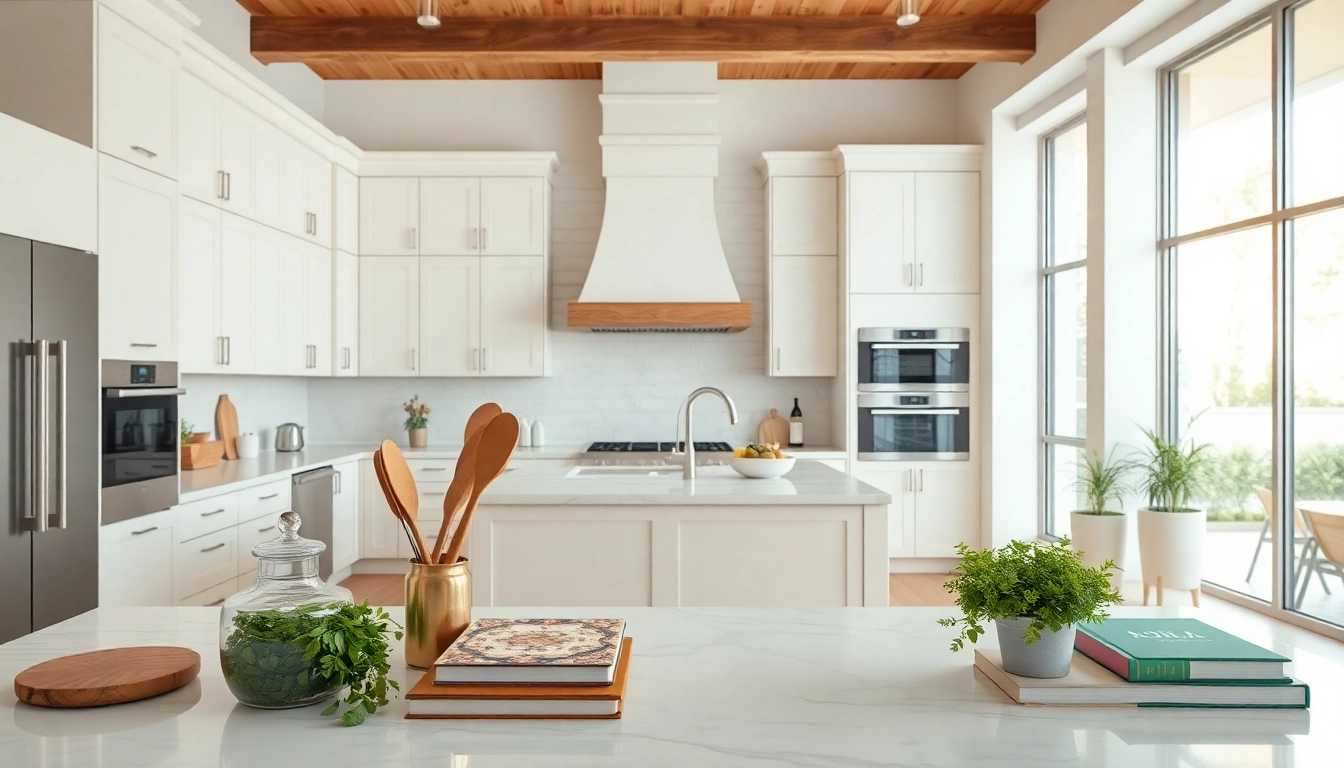 Modern kitchen remodeling layout showcasing sleek design and inviting atmosphere with natural light.
