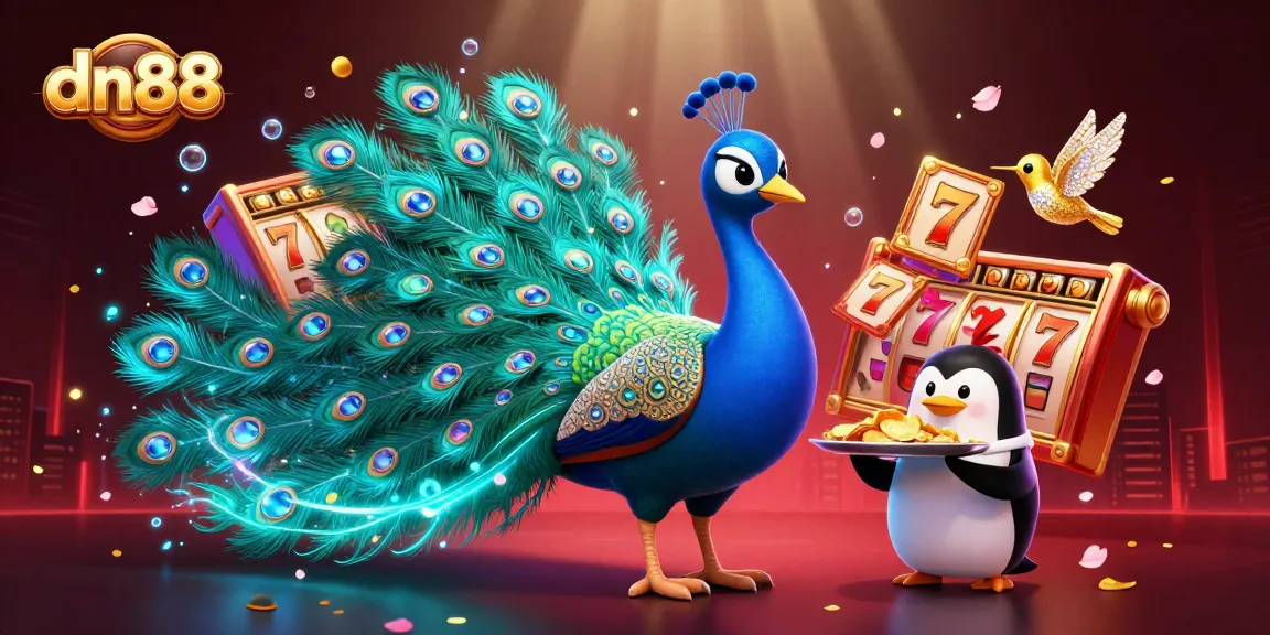 Experience thrilling winnings at dn88, featuring a lively scene with 3D characters and dynamic casino elements.