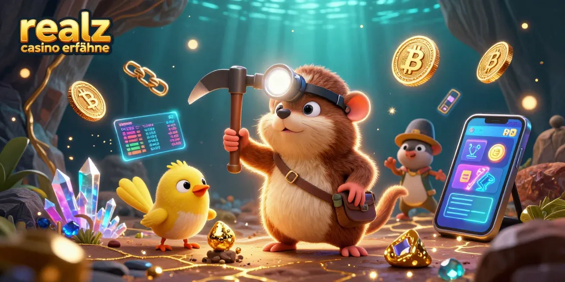 Erlebe die Realz Casino Erfahrungen mit einem Schatzsucher und seinem Freund, die Bitcoin gewinnen.