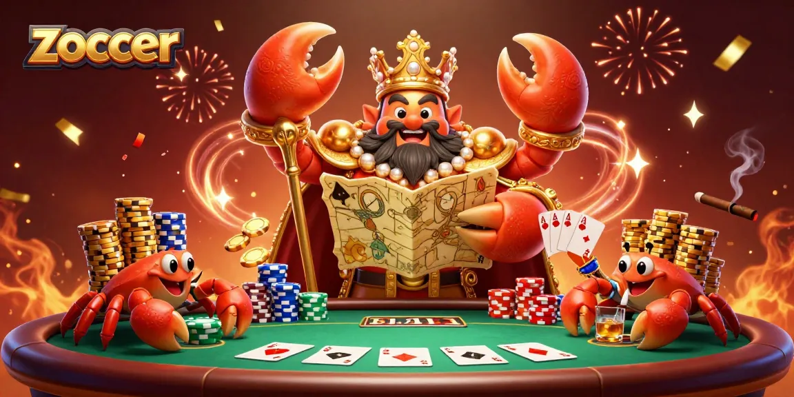 Experience the thrill of zoccer with dynamic casino elements and a golden crab emperor!
