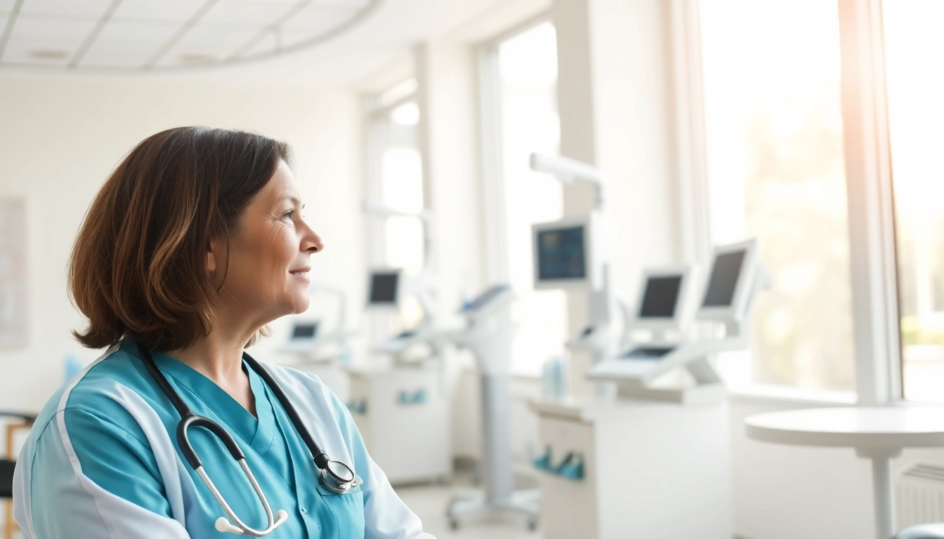 Praxisfotograf München, capturing a doctor-patient interaction in a bright clinic.