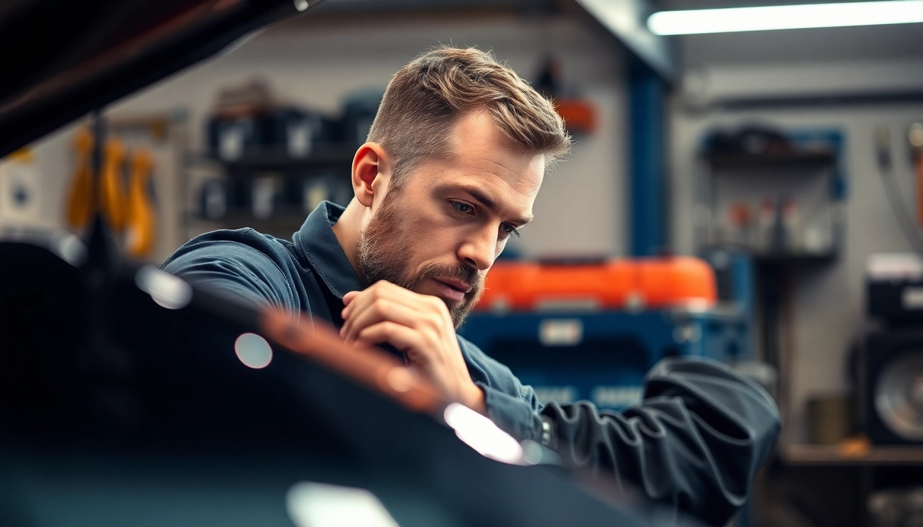 Fachmann führt Spot Repair München durch, um Lackschäden effektiv zu beheben.
