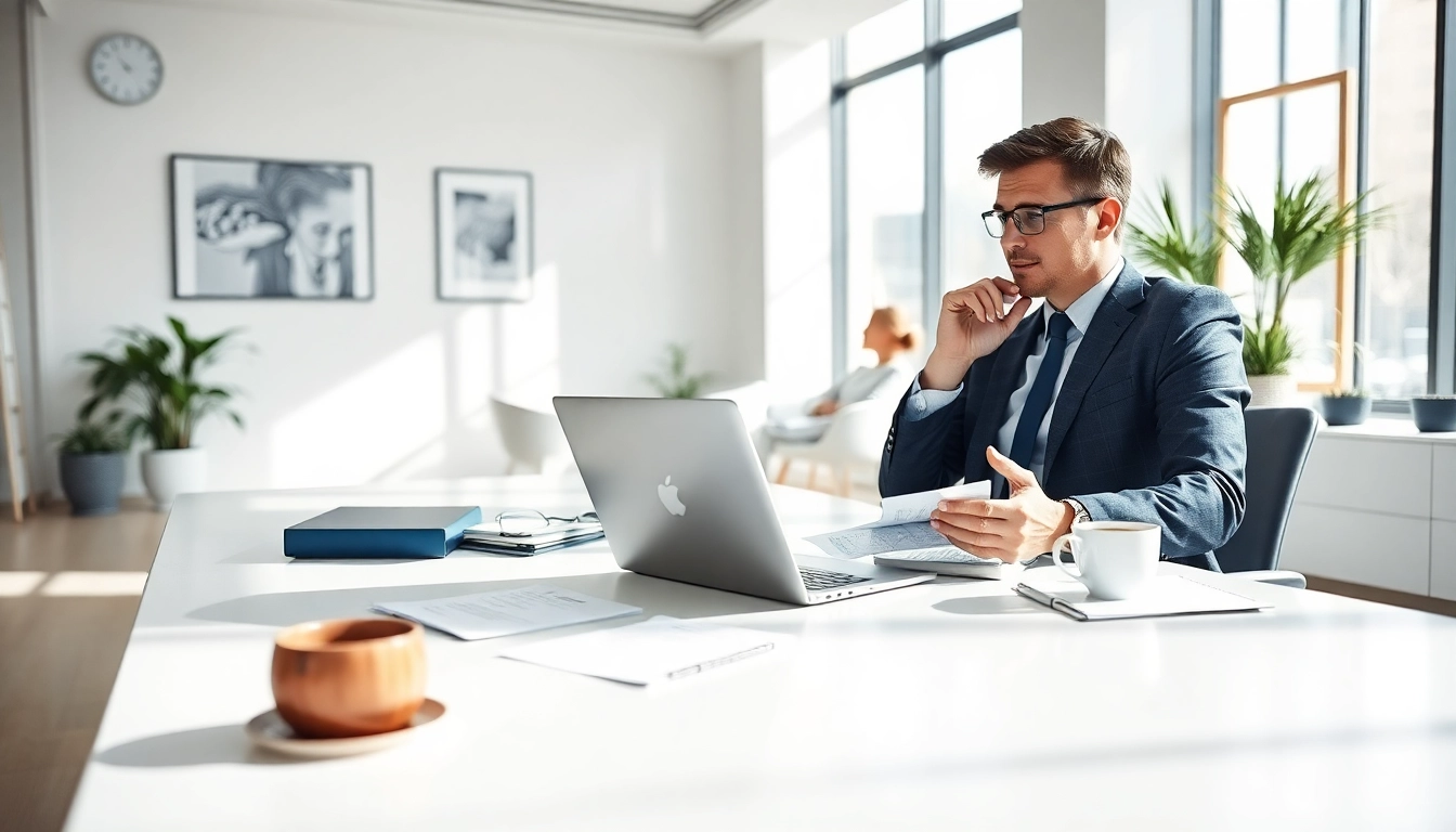 Headhunter Schweiz berät Führungskräfte in modernem Büro mit professioneller Atmosphäre