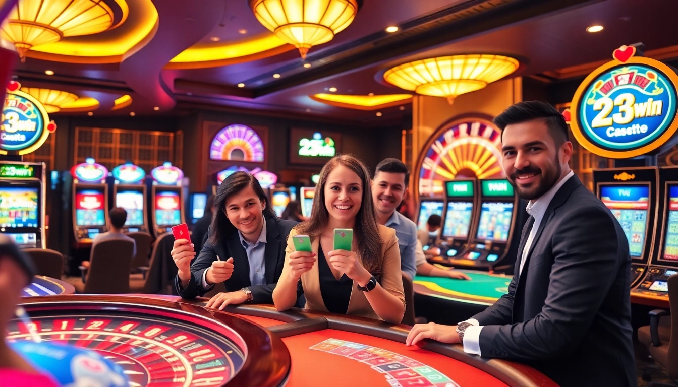 Experience the excitement of 23win with vibrant casino games and enthusiastic players.