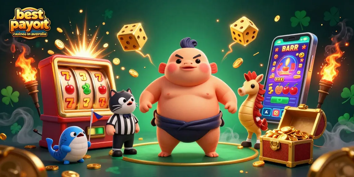 Experience the best payout casinos in Australia with colorful slot machines and high-energy gameplay.